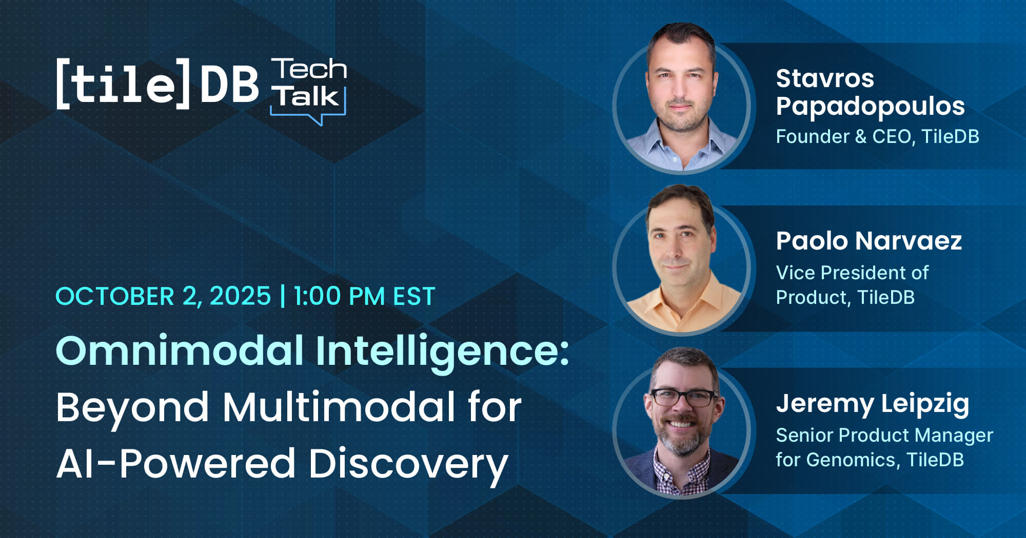 TileDB Tech Talk - October 2025