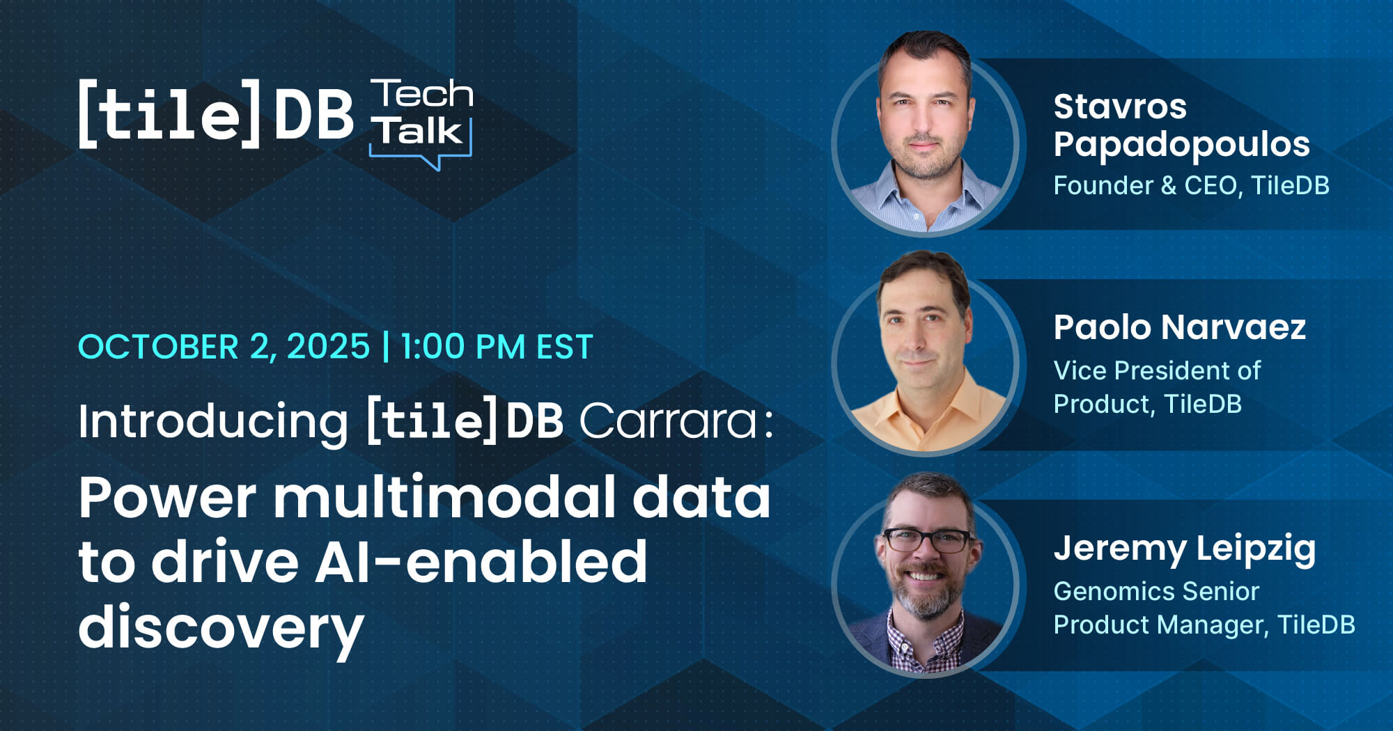 TileDB Tech Talk - October 2025