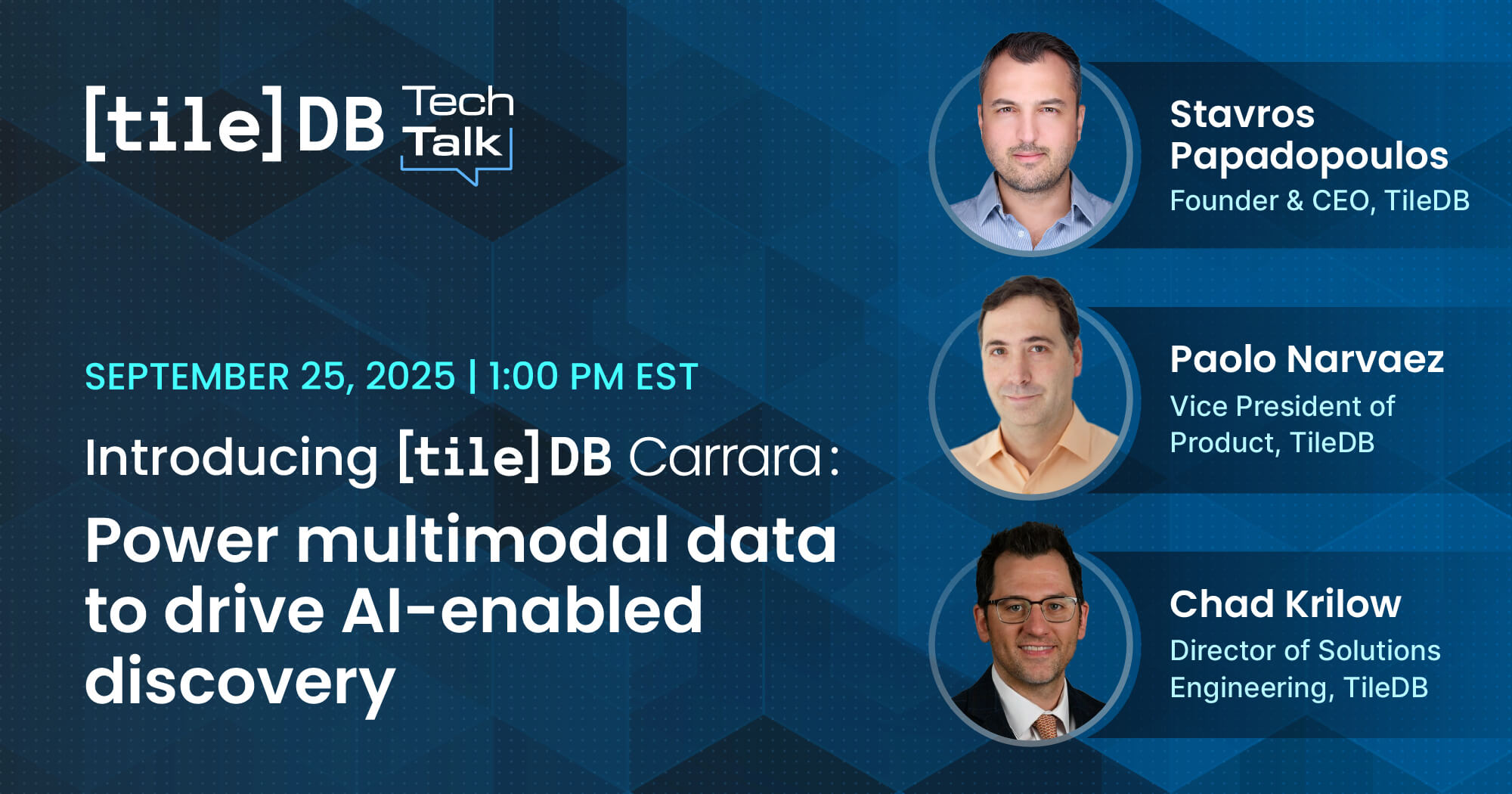 TileDB Tech Talk - September 2025